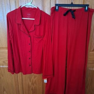 Women's Red Pajama Set